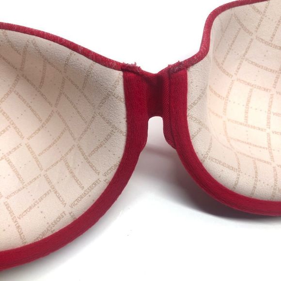 Victoria’s Secret Red Uplift Semi Demi Bra 32D - Picture 7 of 16